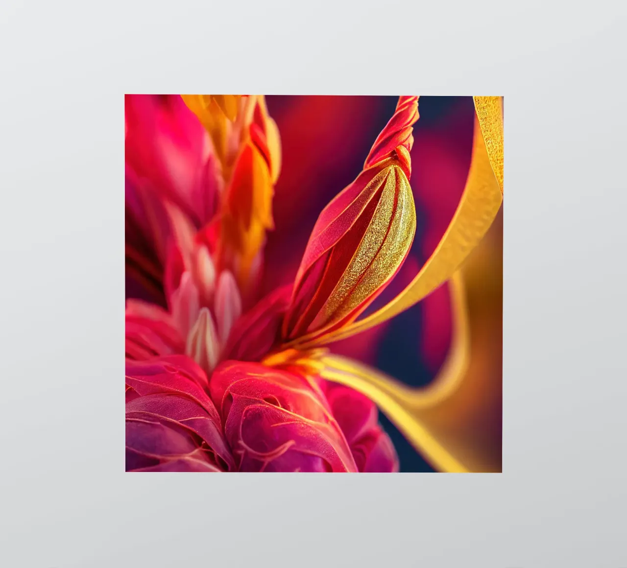 Macro fleur d'asclépiade écarlate autocollant de Bold Blooms