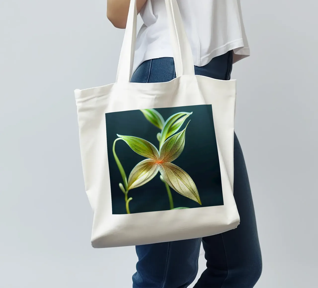 Macro fiore di Shameplant borsa in juta da Bold Blooms