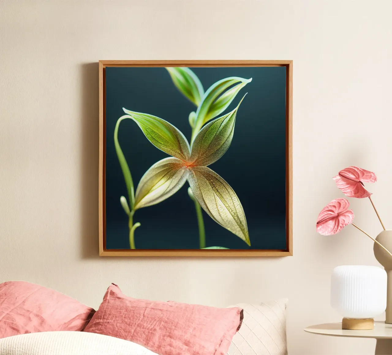 Macro fiore di Shameplant tela con Cornice a cassetta da Bold Blooms