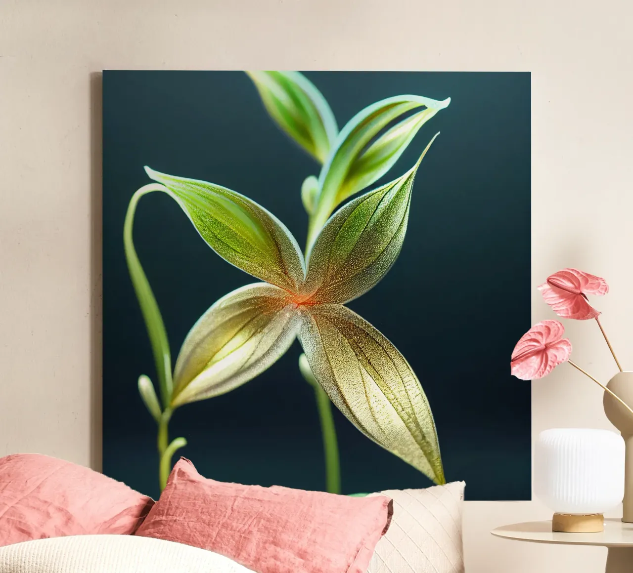 Macro fiore di Shameplant tela con Cornice a cassetta da Bold Blooms