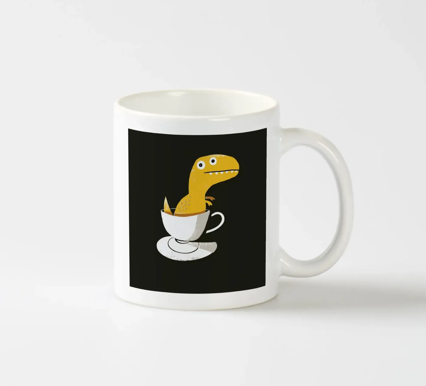 Tea Rex ceramic mug by DinoMike
