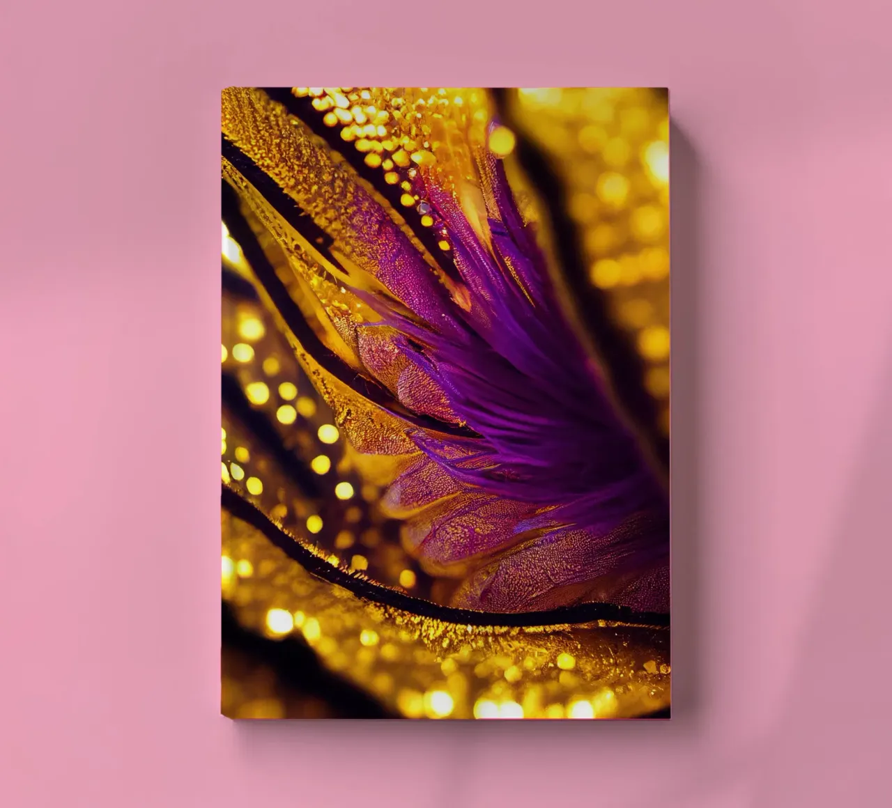 Macro Showy Rattlepod Flower notebook by Bold Blooms