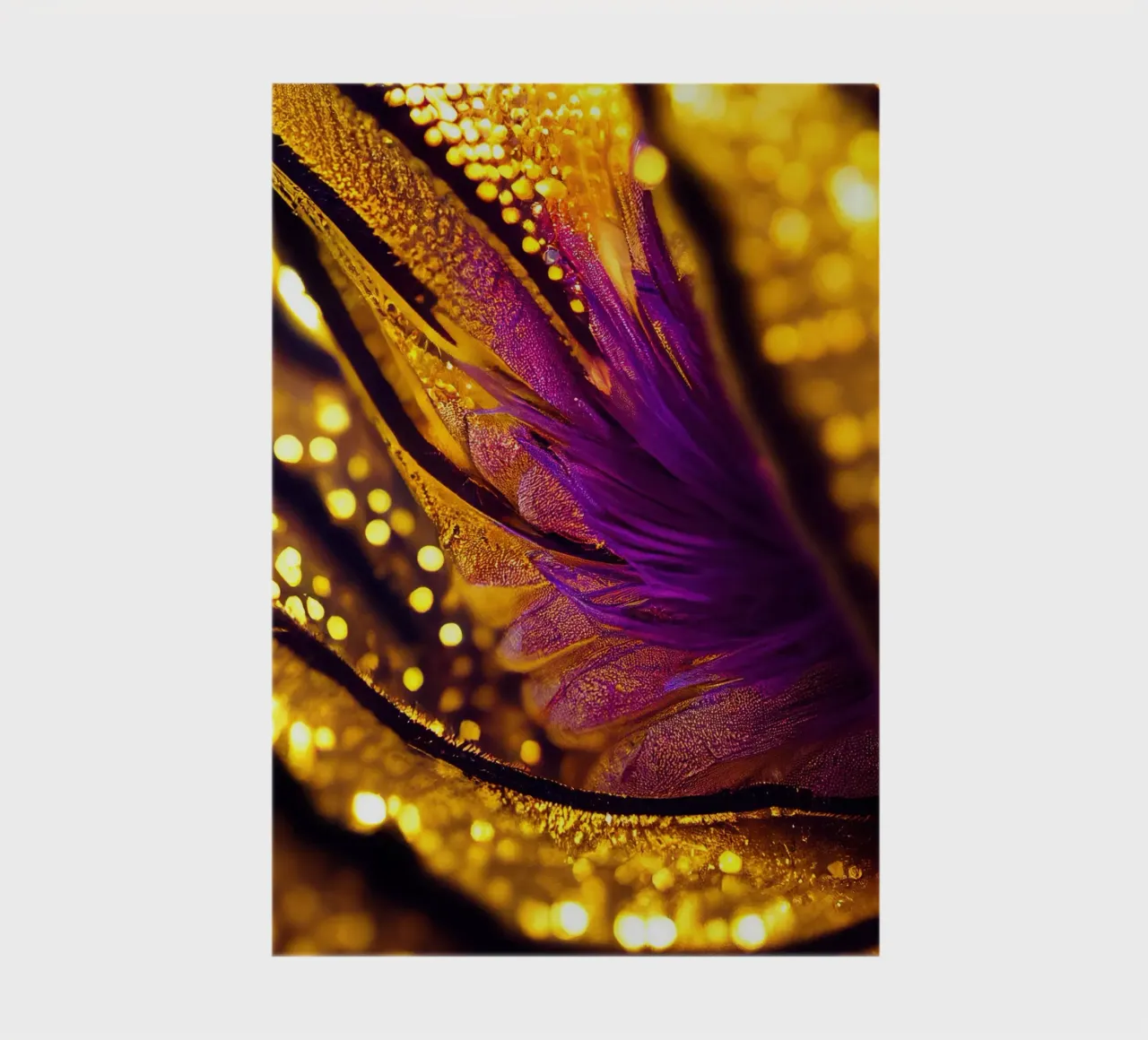 Macro Showy Rattlepod Flower notebook by Bold Blooms