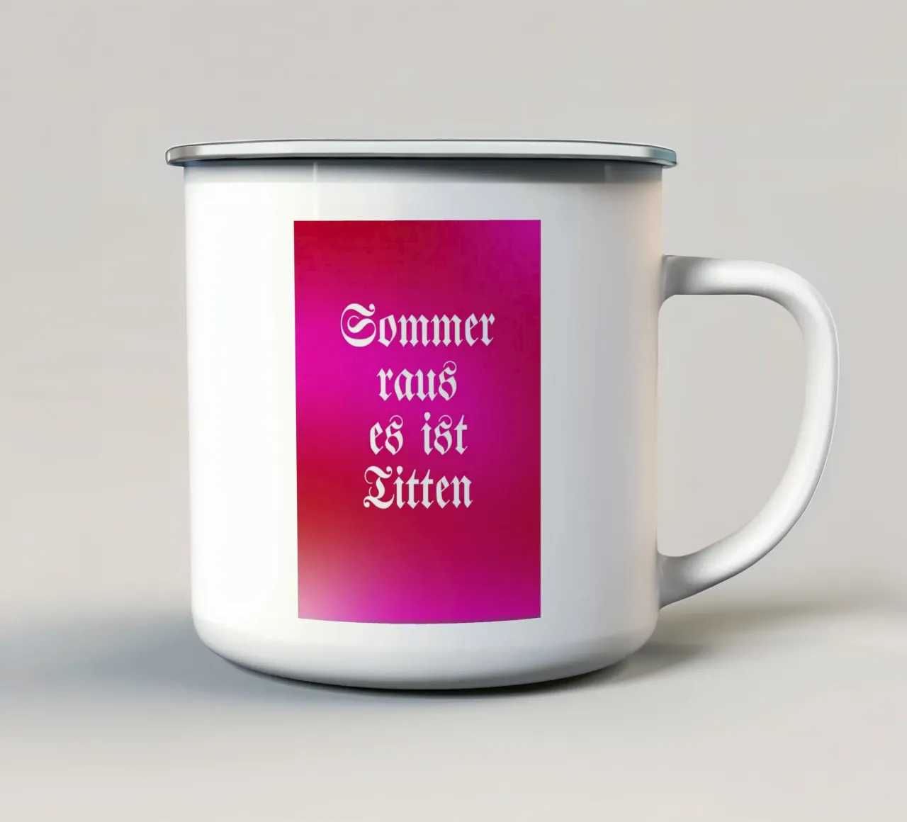 Sommer tazza in smalto da Flo Klein