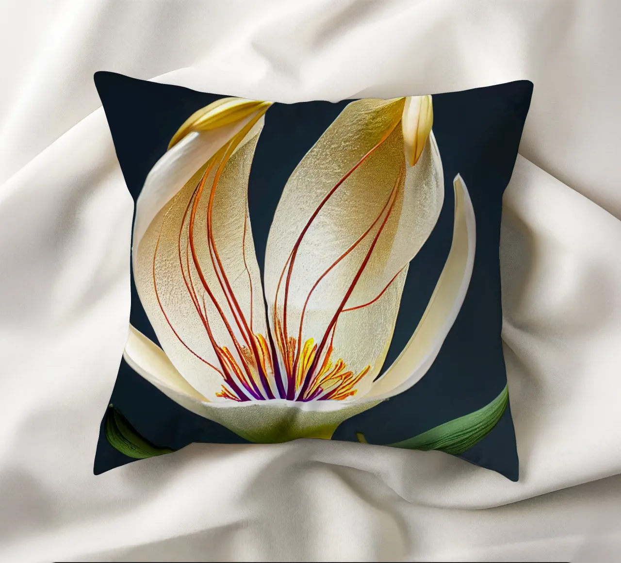Macro Siroi Lily Flower cuscino da Bold Blooms
