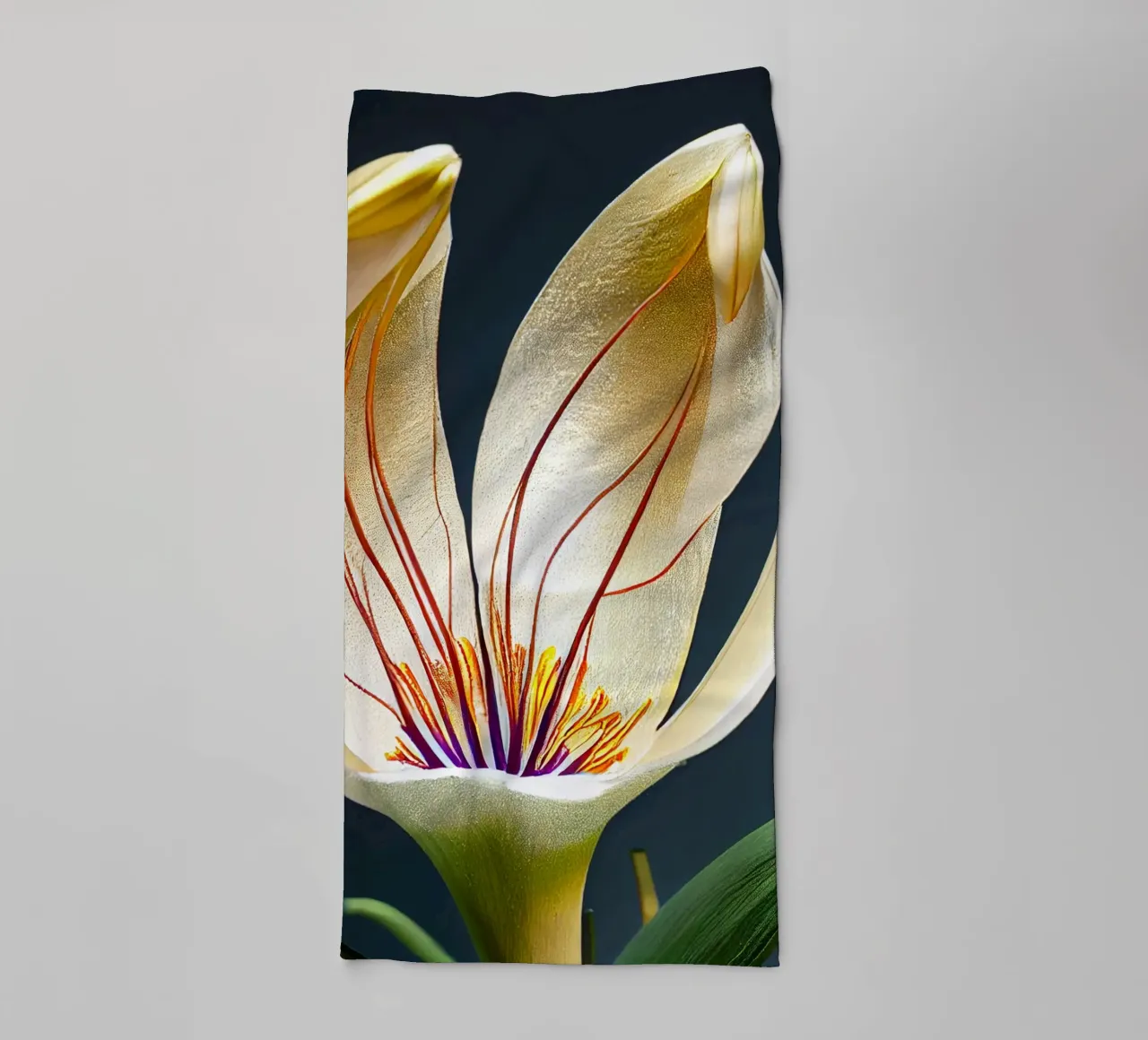 Macro Siroi Lily Flower asciugamano da bagno da Bold Blooms