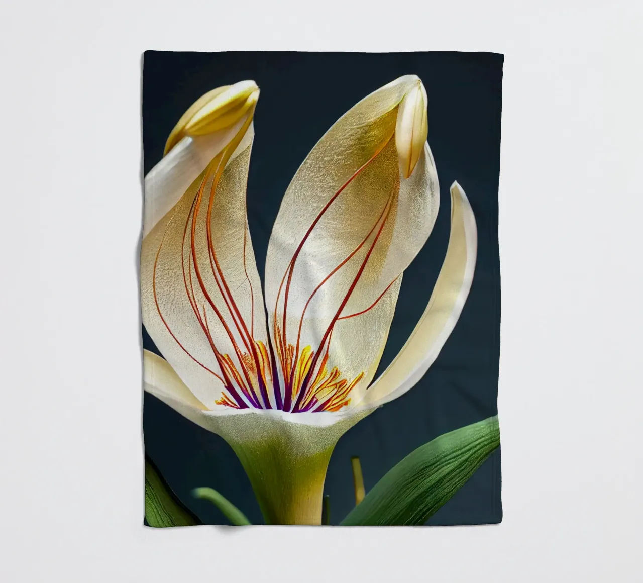 Macro Siroi Lily Flower coperta in pile da Bold Blooms