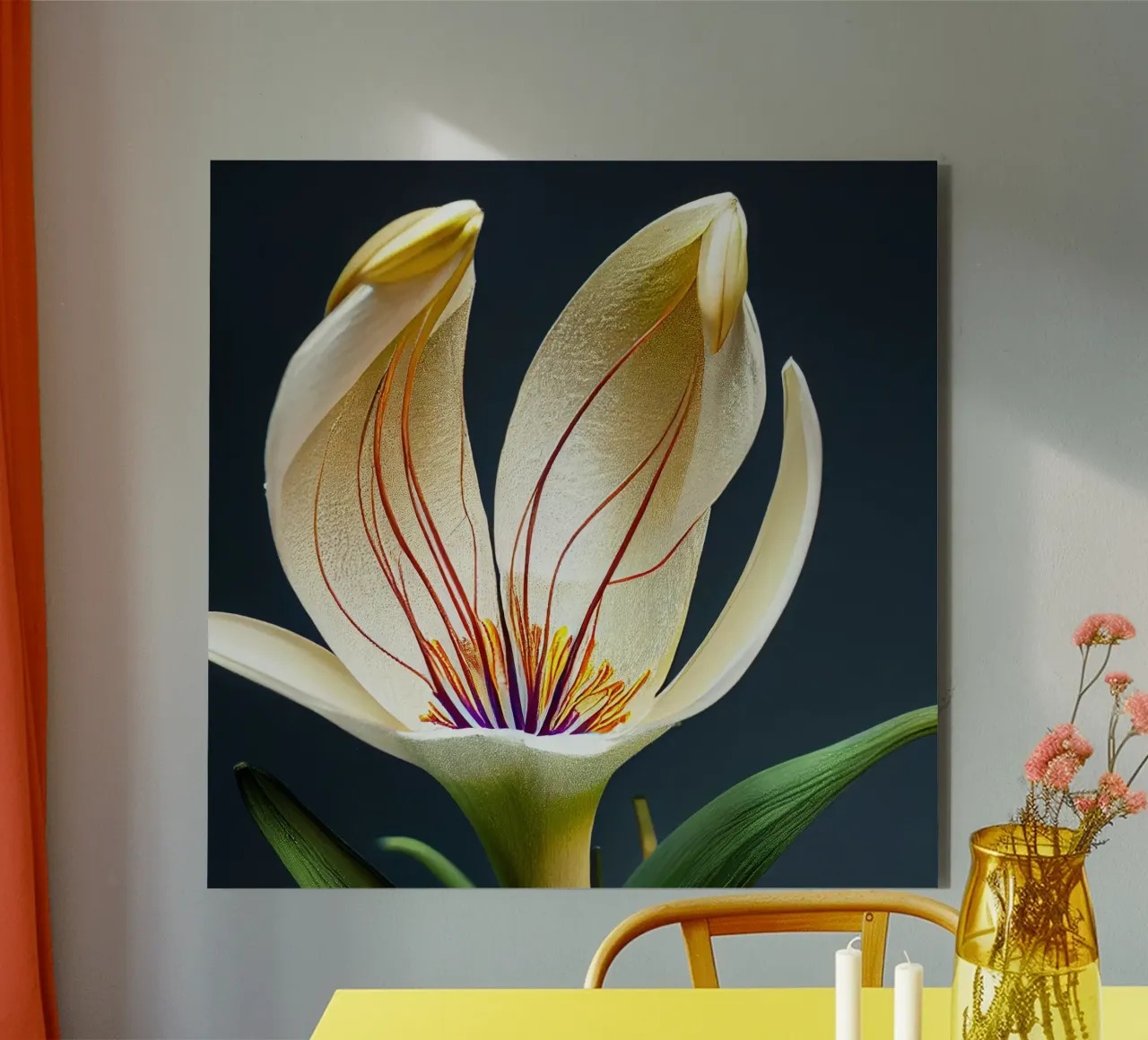 Macro Siroi Lily Flower alluminio dibond da Bold Blooms