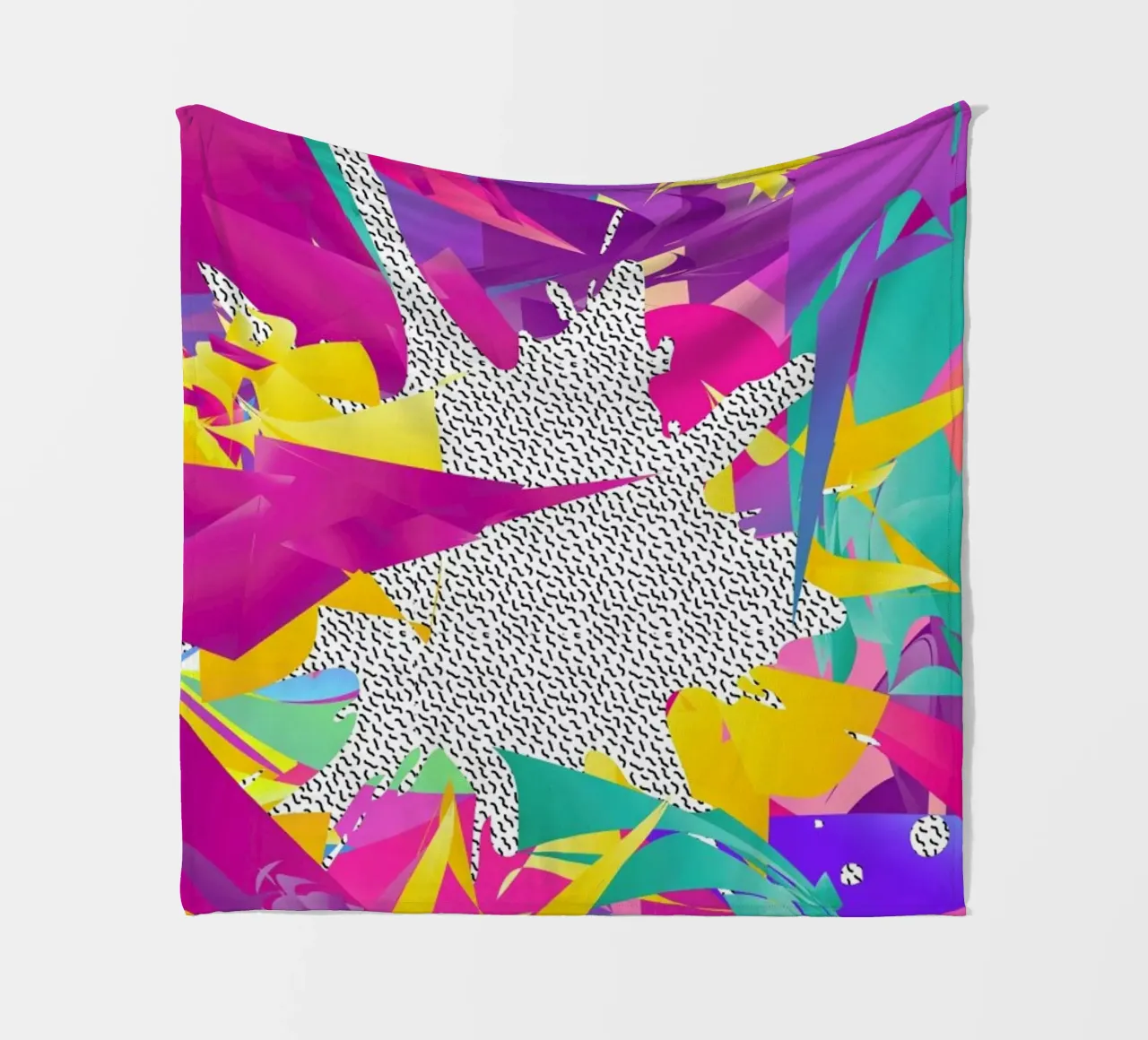 80's Abstract coperta in pile da Danny Ivan