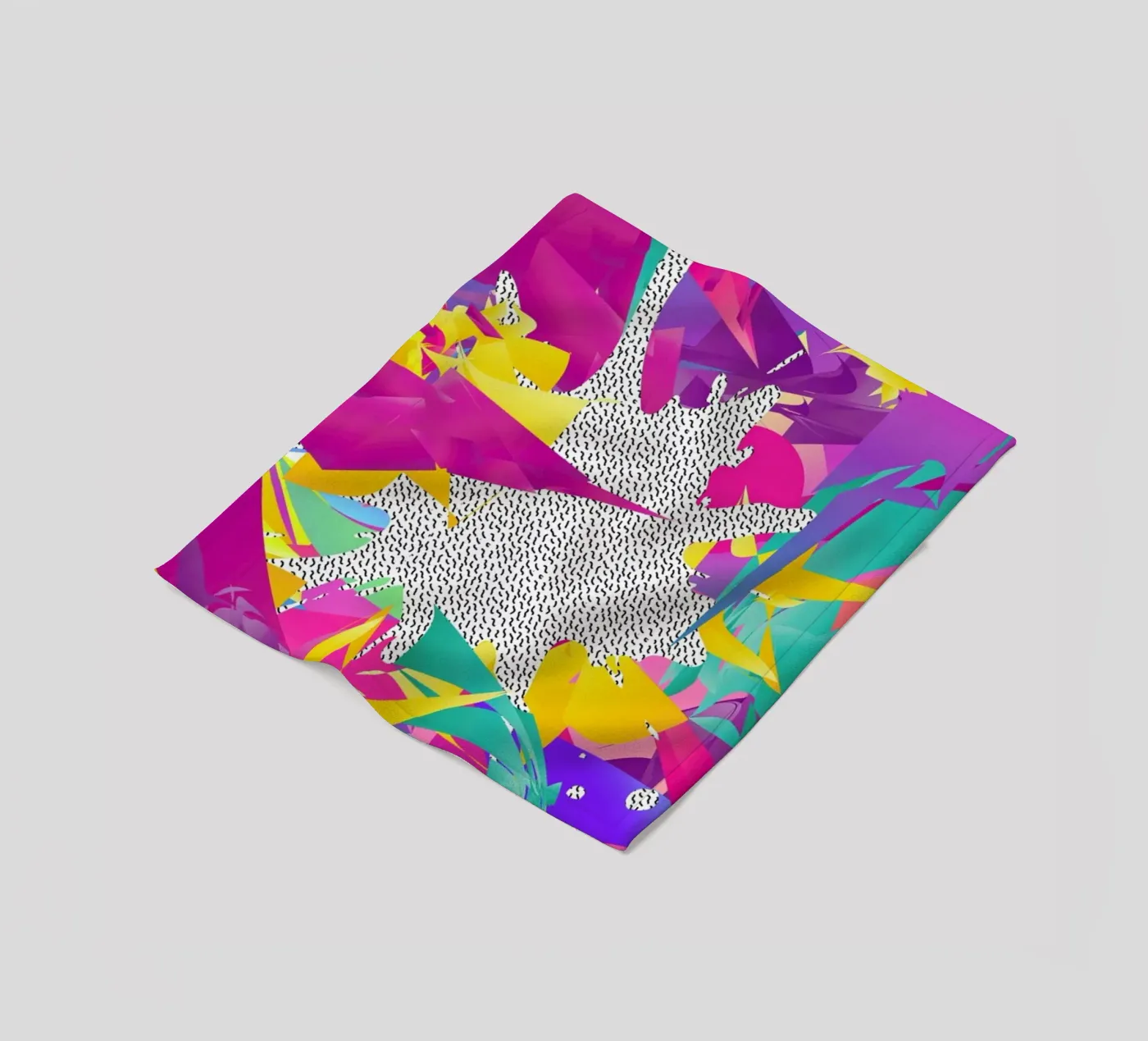 80's Abstract fleecedeken van Danny Ivan
