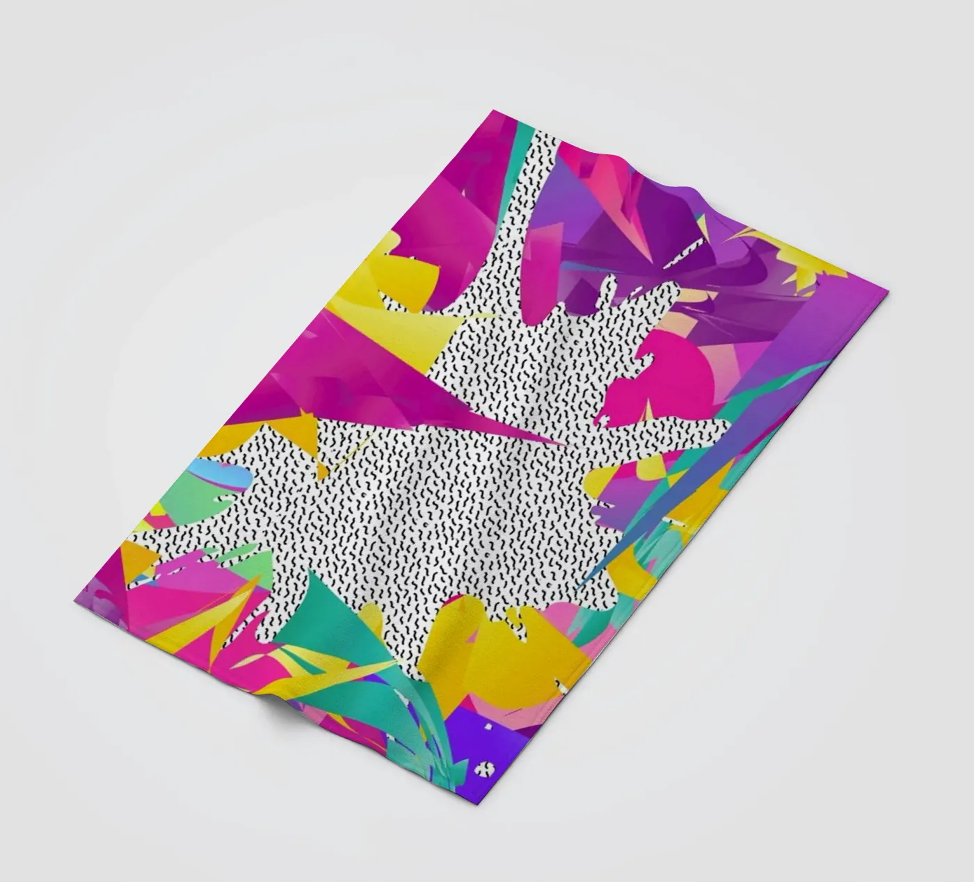 80's Abstract fleecedeken van Danny Ivan