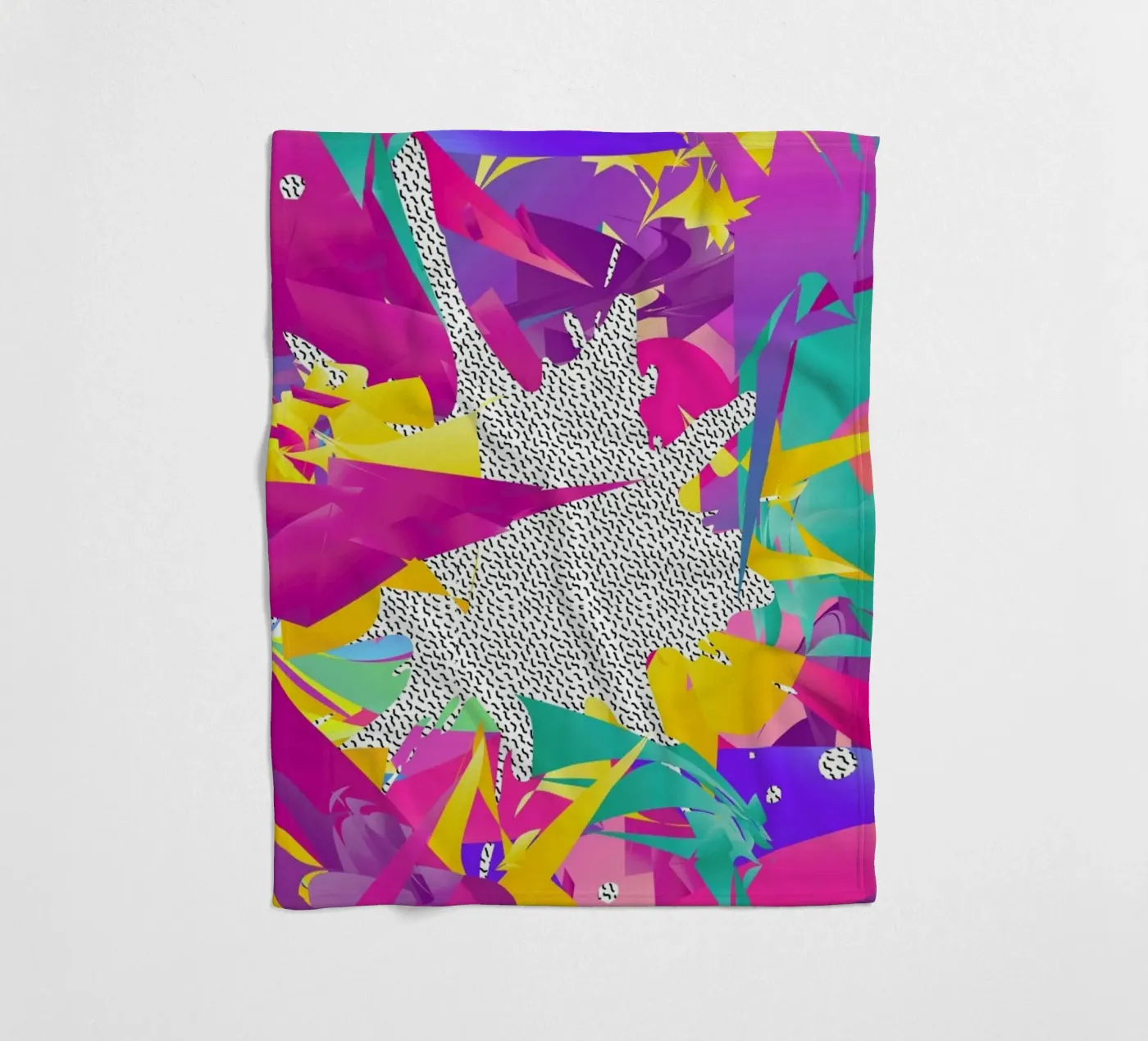 80's Abstract fleecedeken van Danny Ivan