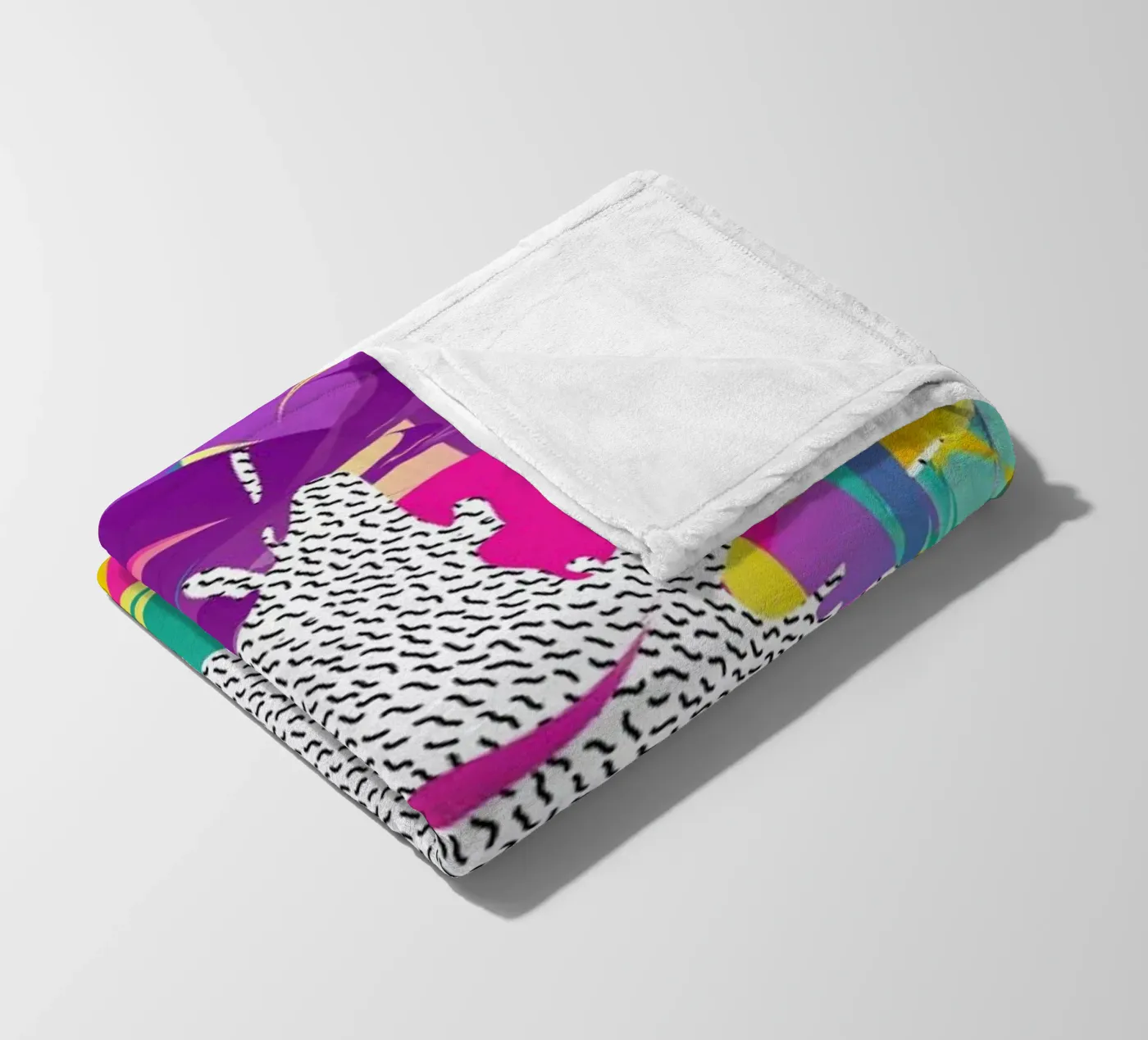 80's Abstract fleecedeken van Danny Ivan