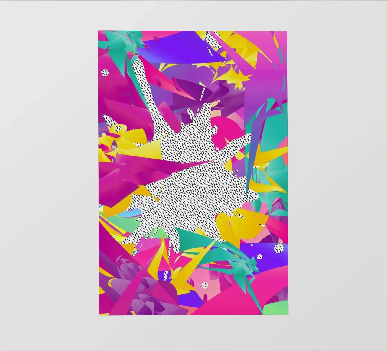 80's Abstract telo in pvc da Danny Ivan