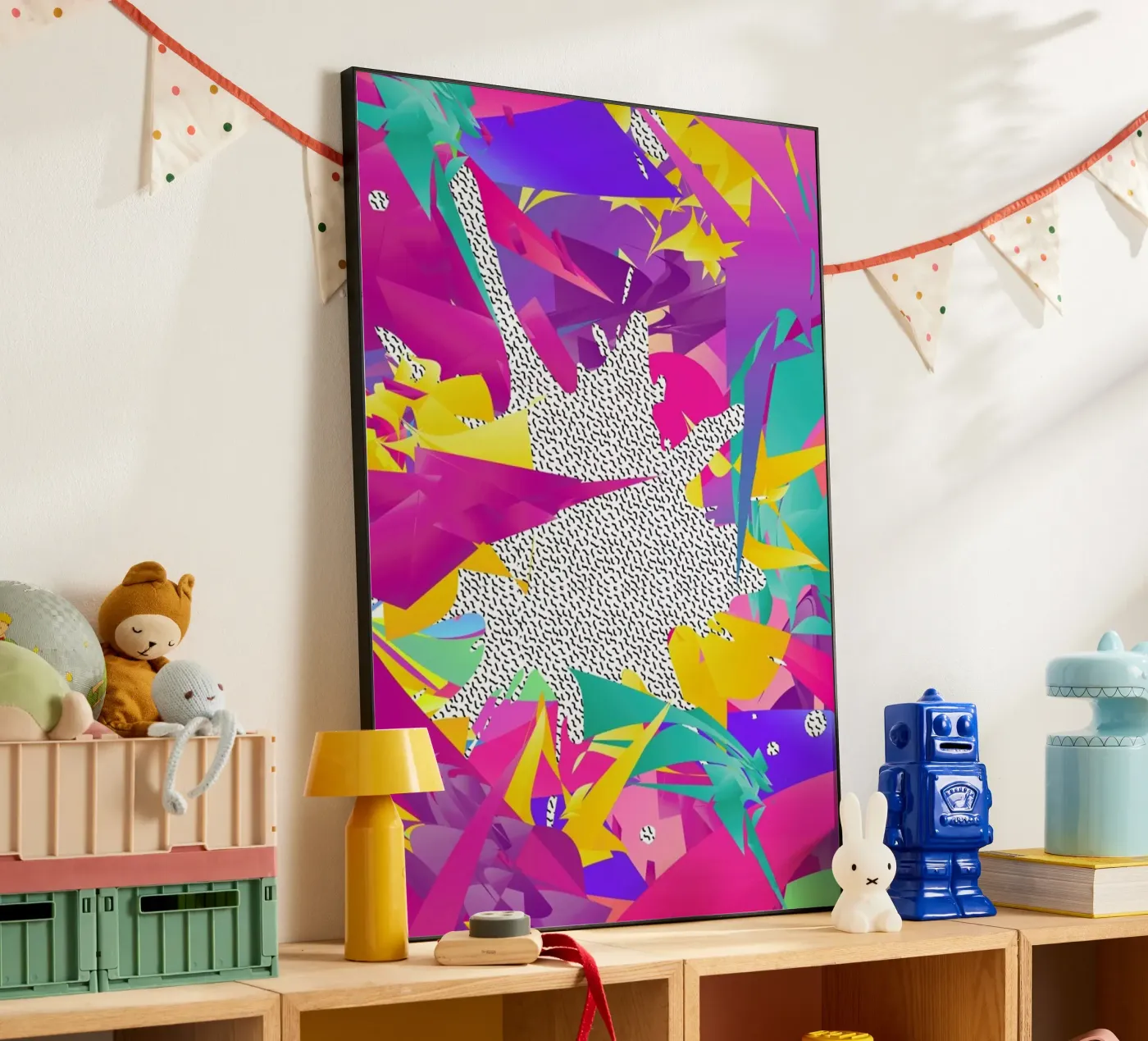 80's Abstract forex plate by Danny Ivan