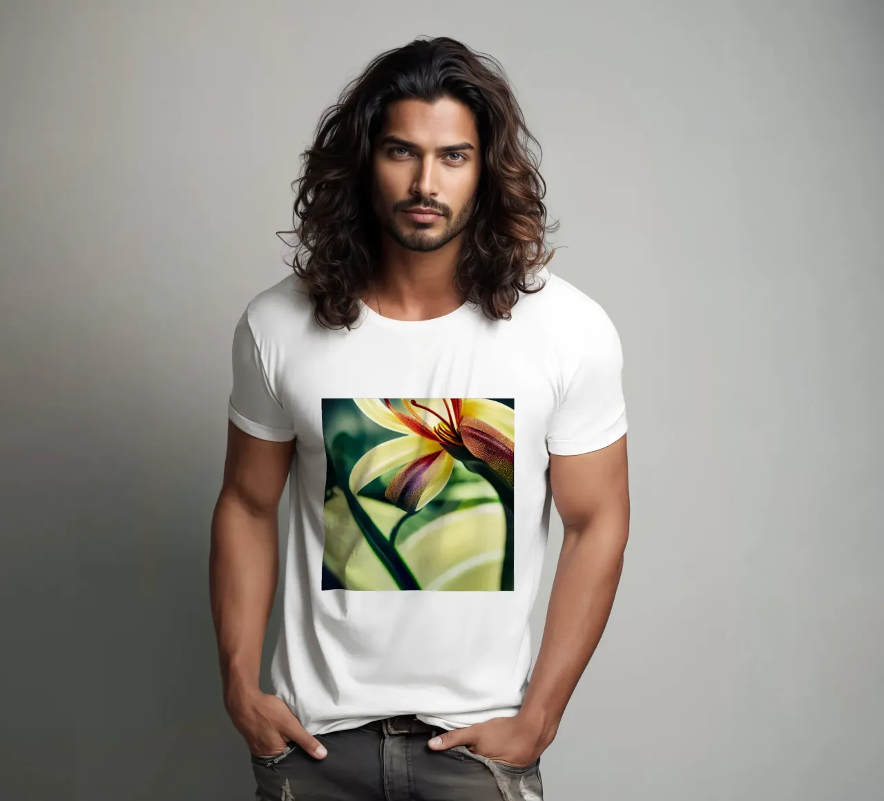 Macro Siroi Lily Flower t-shirt da Bold Blooms