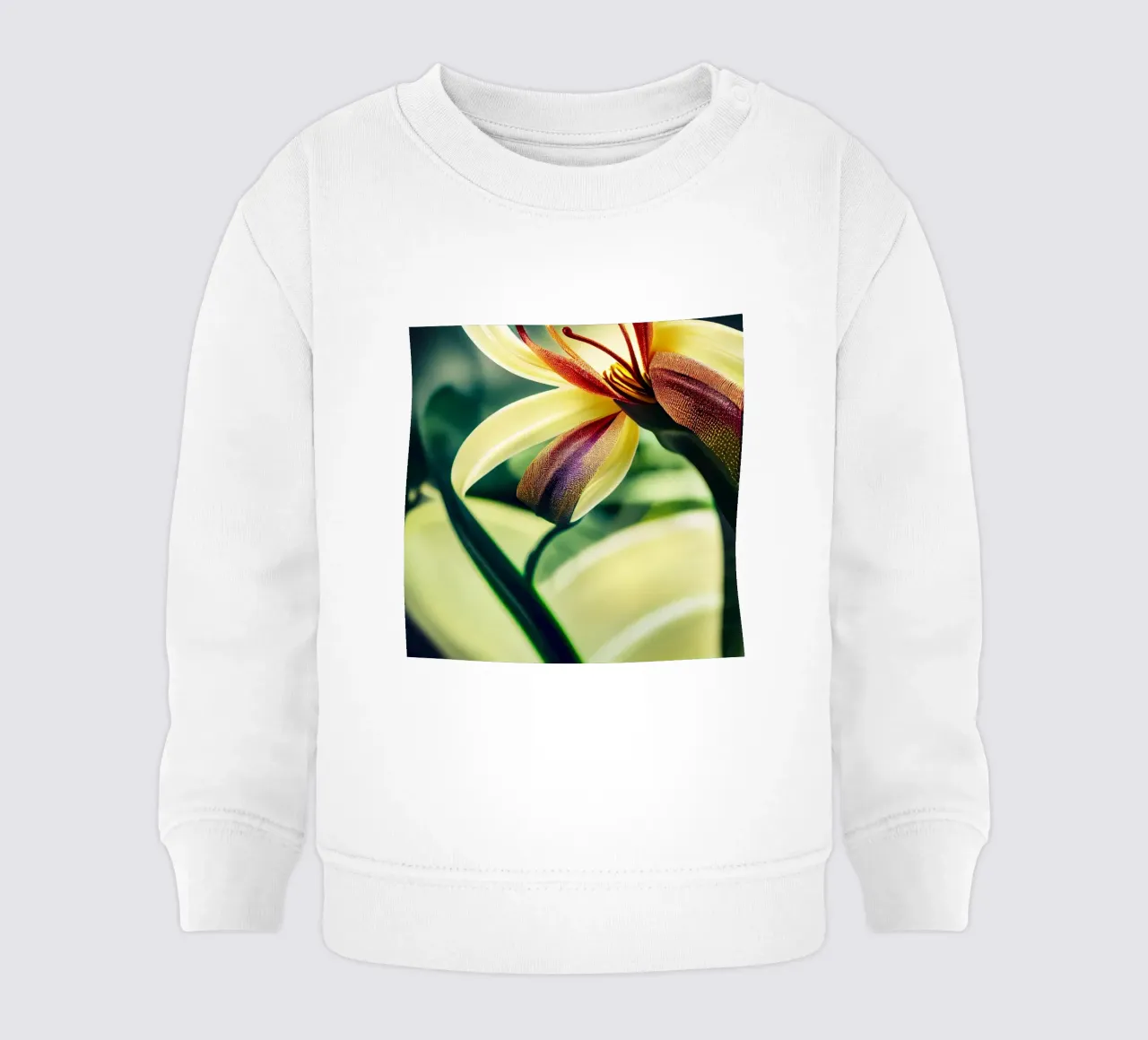 Macro Siroi Lily Flower felpa neonato da Bold Blooms
