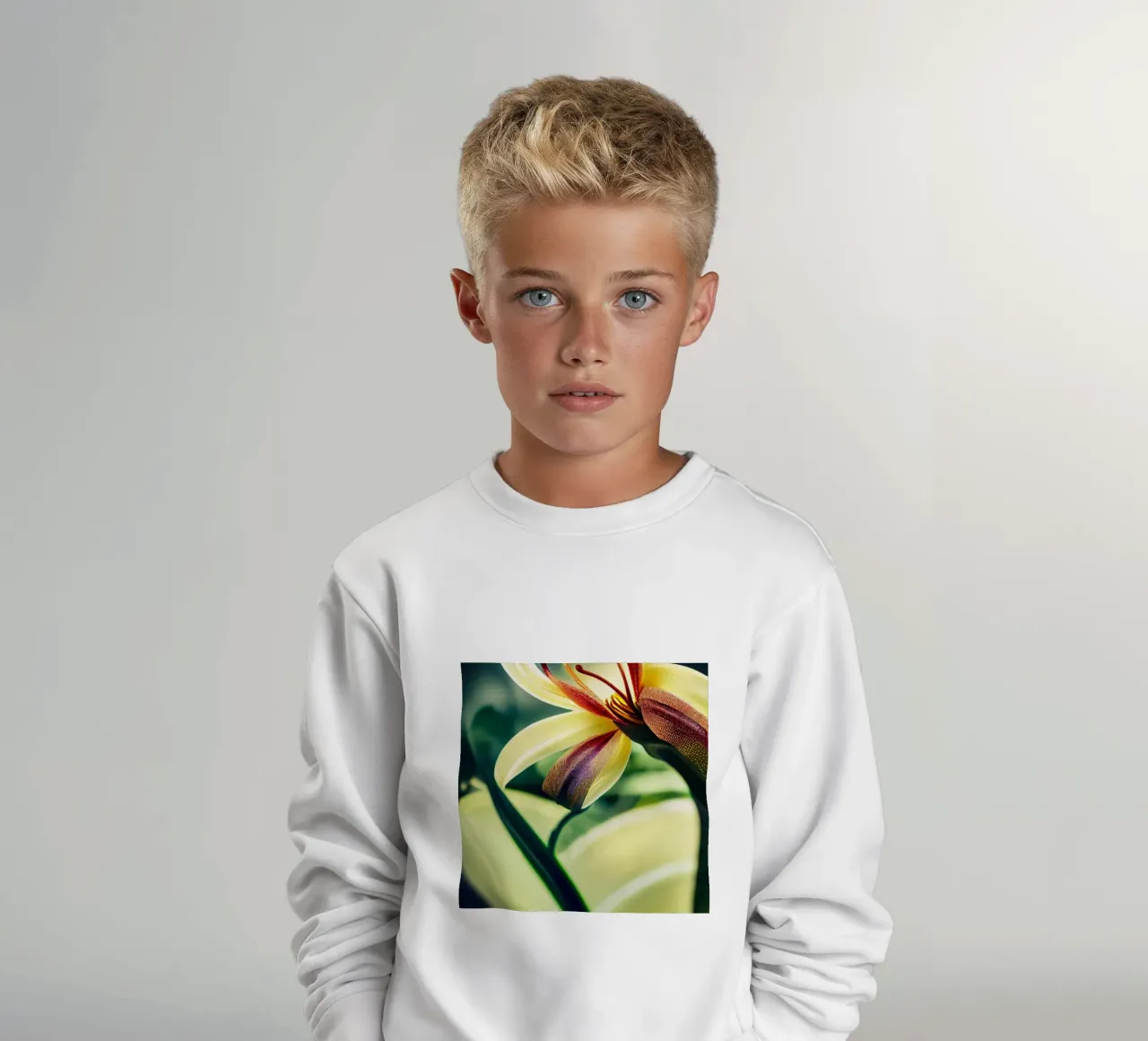 Macro Siroi Lily Flower felpa bambino da Bold Blooms