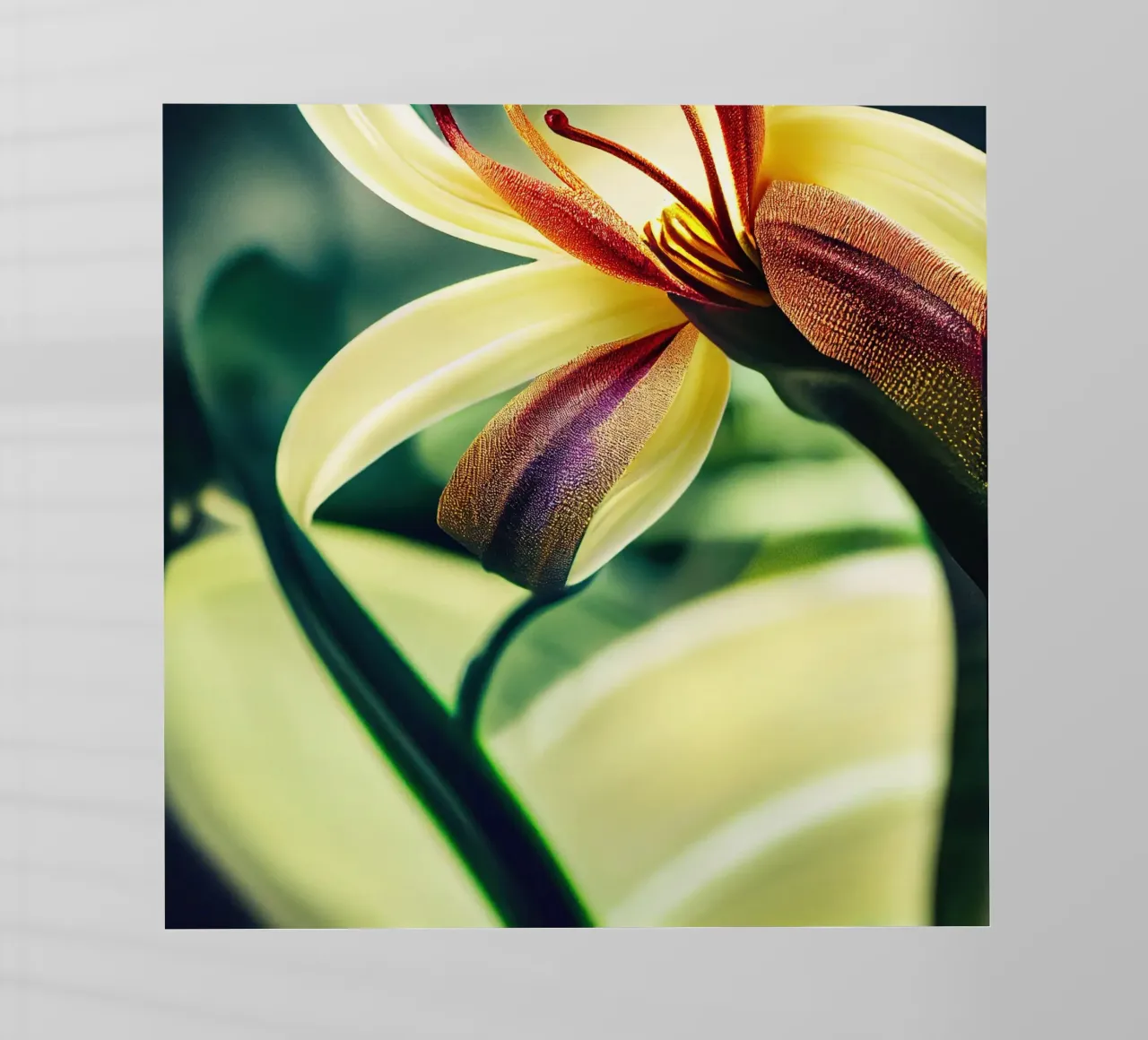 Macro Siroi Lily Flower pellicola backlit da Bold Blooms