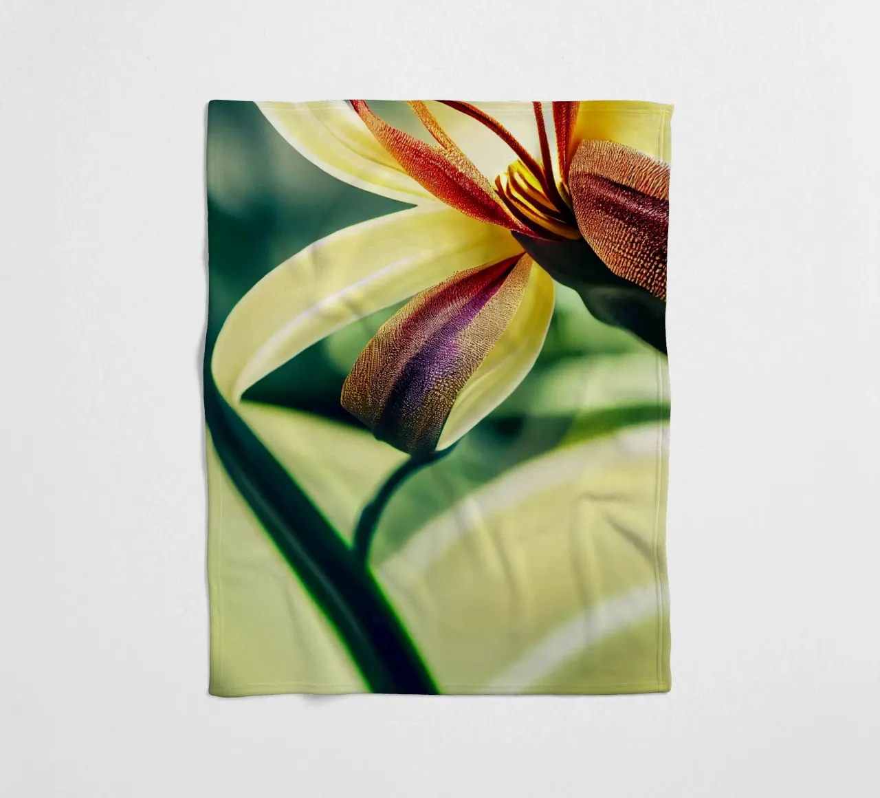 Macro Siroi Lily Flower coperta in pile da Bold Blooms