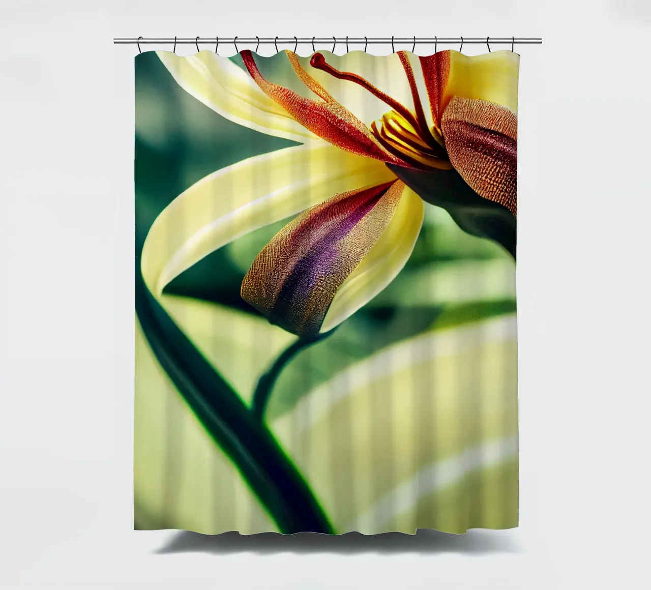 Macro Siroi Lily Flower tenda da doccia da Bold Blooms
