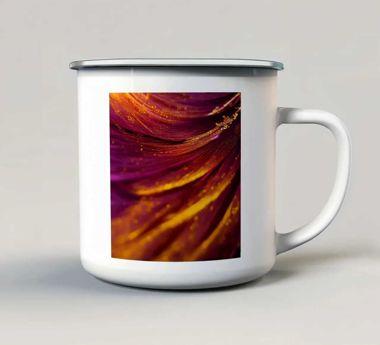 Macro fiore di ciliegio spagnolo tazza in smalto da Bold Blooms