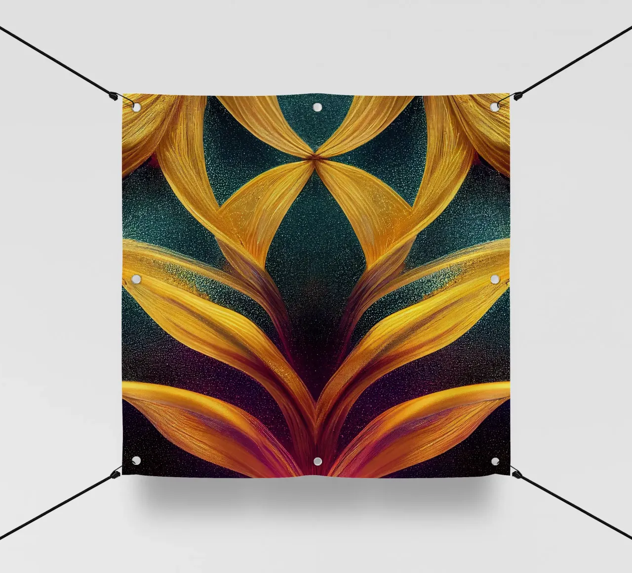 Macro Star Glory Flower telo in pvc da Bold Blooms