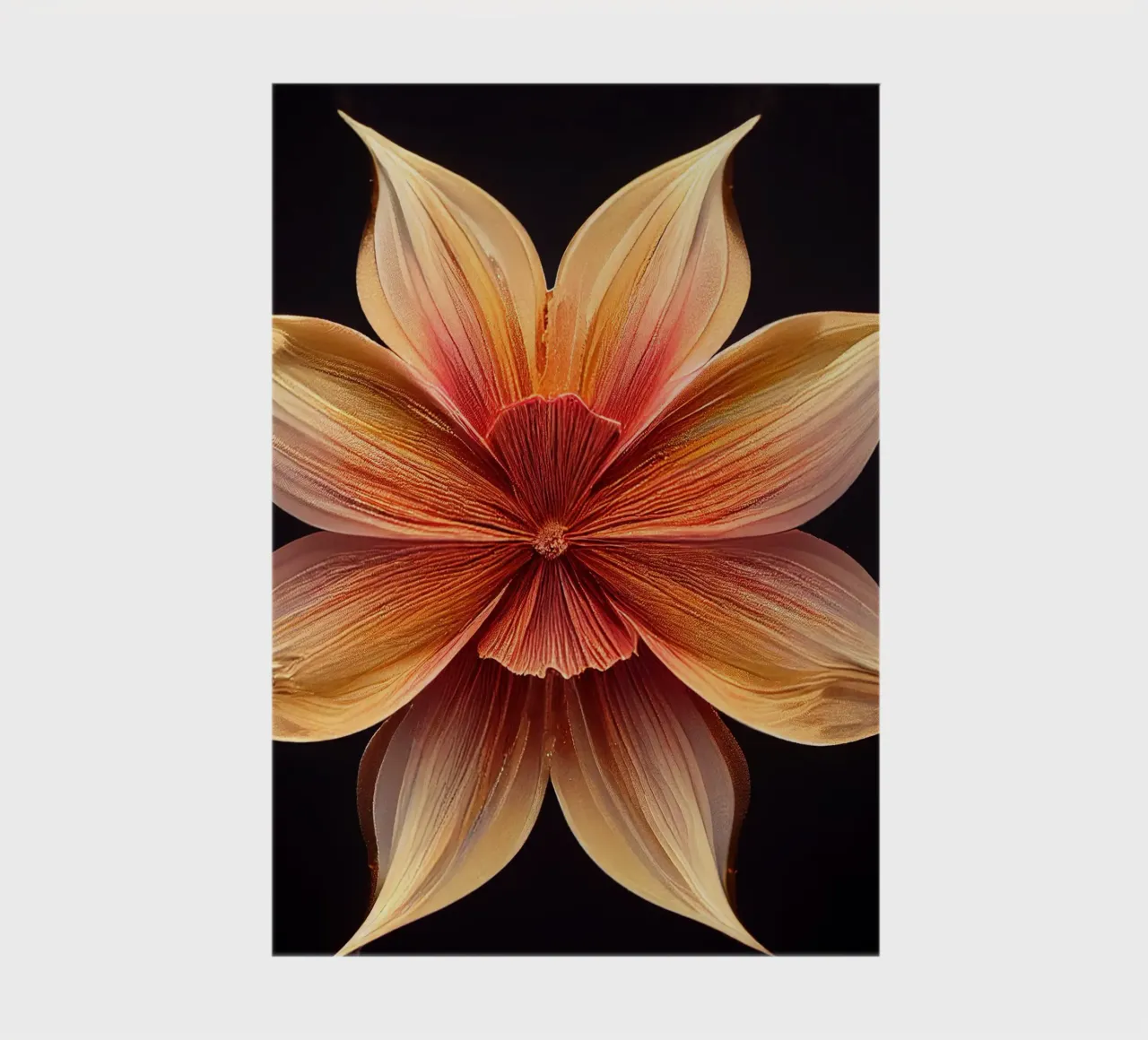 Macro Stramonium Flower notebook by Bold Blooms
