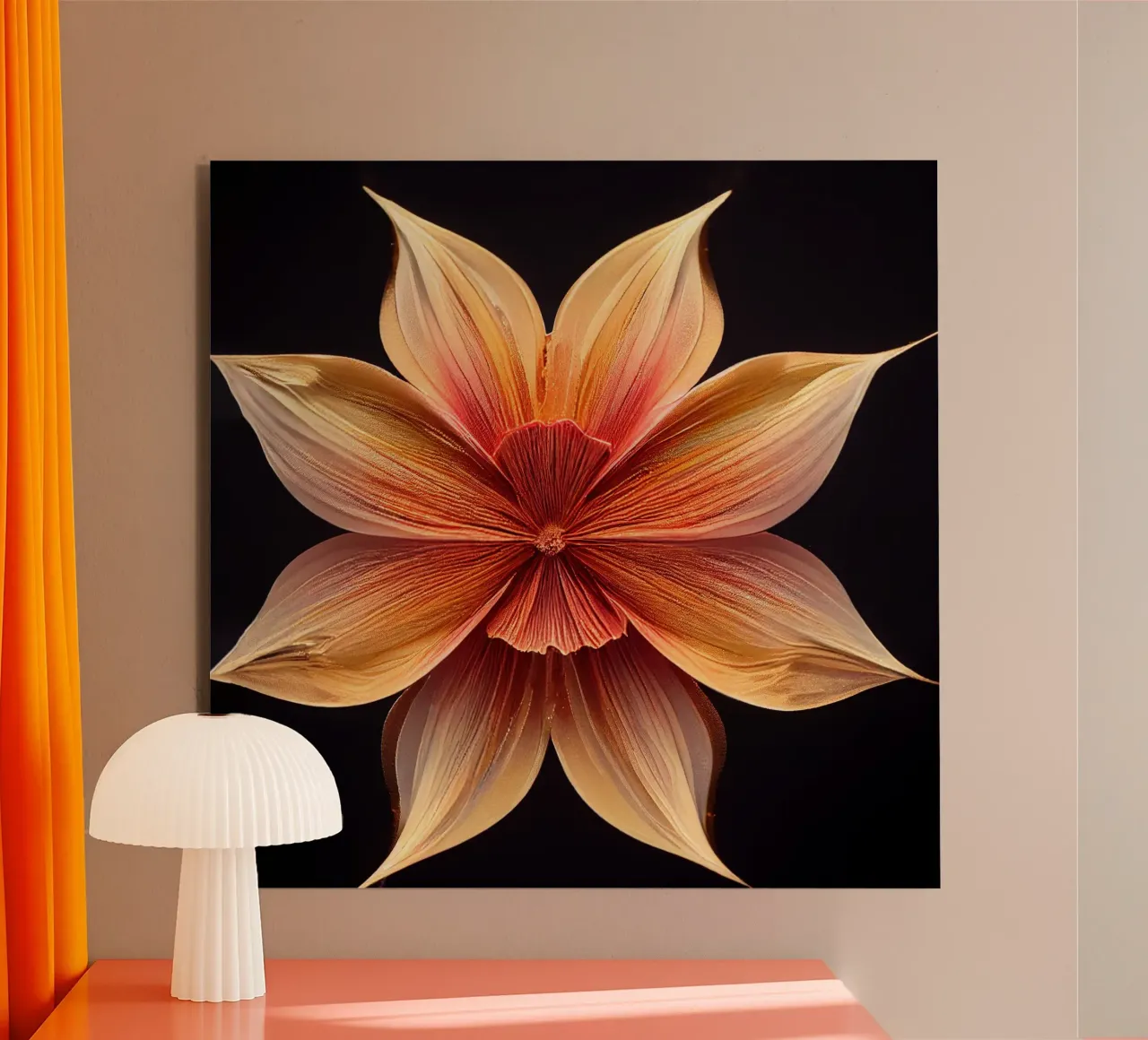 Macro fiore di stramonio alluminio dibond da Bold Blooms