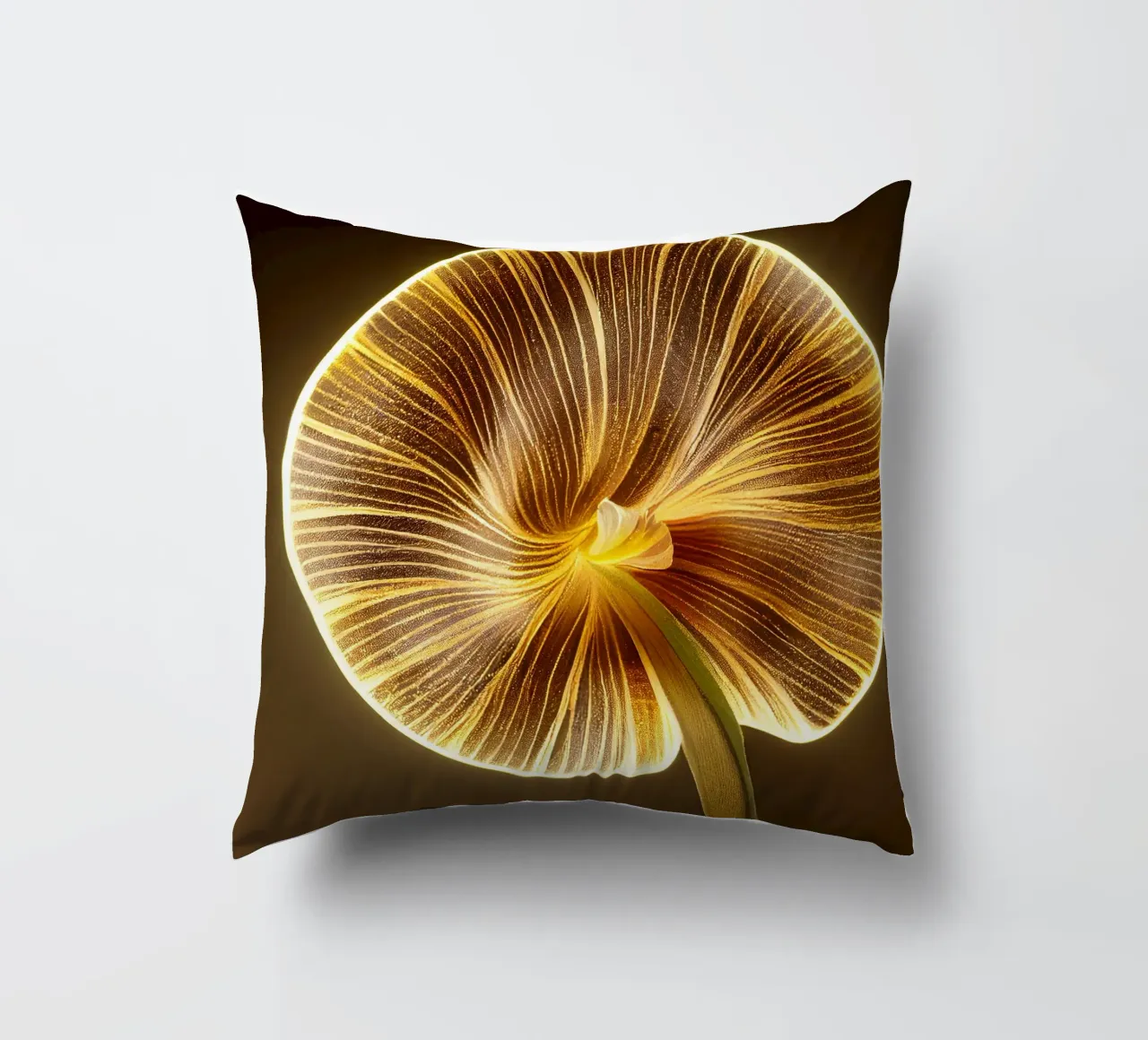 Macro fiore di stramonio cuscino da Bold Blooms