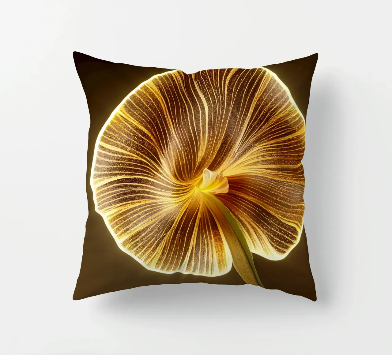 Macro fiore di stramonio cuscino da Bold Blooms