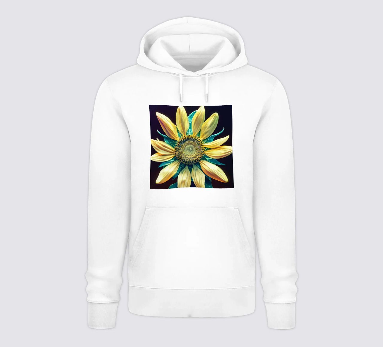 Girasole macro felpa con cappuccio da Bold Blooms
