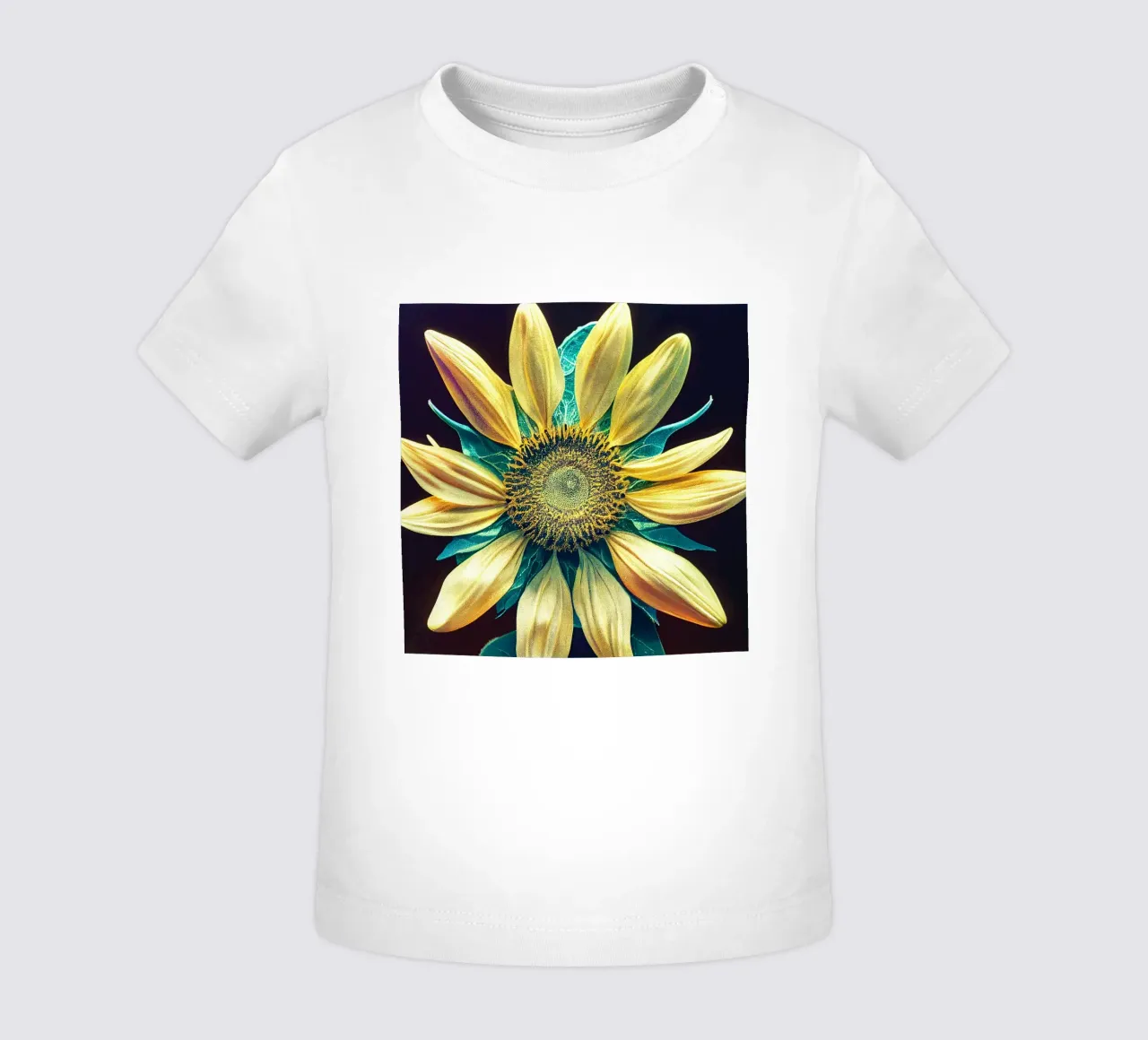 Girasole macro maglietta neonato da Bold Blooms
