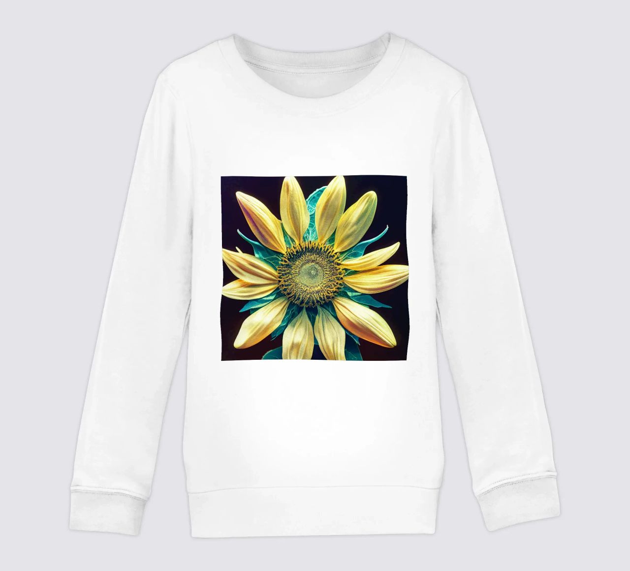 Girasole macro felpa bambino da Bold Blooms