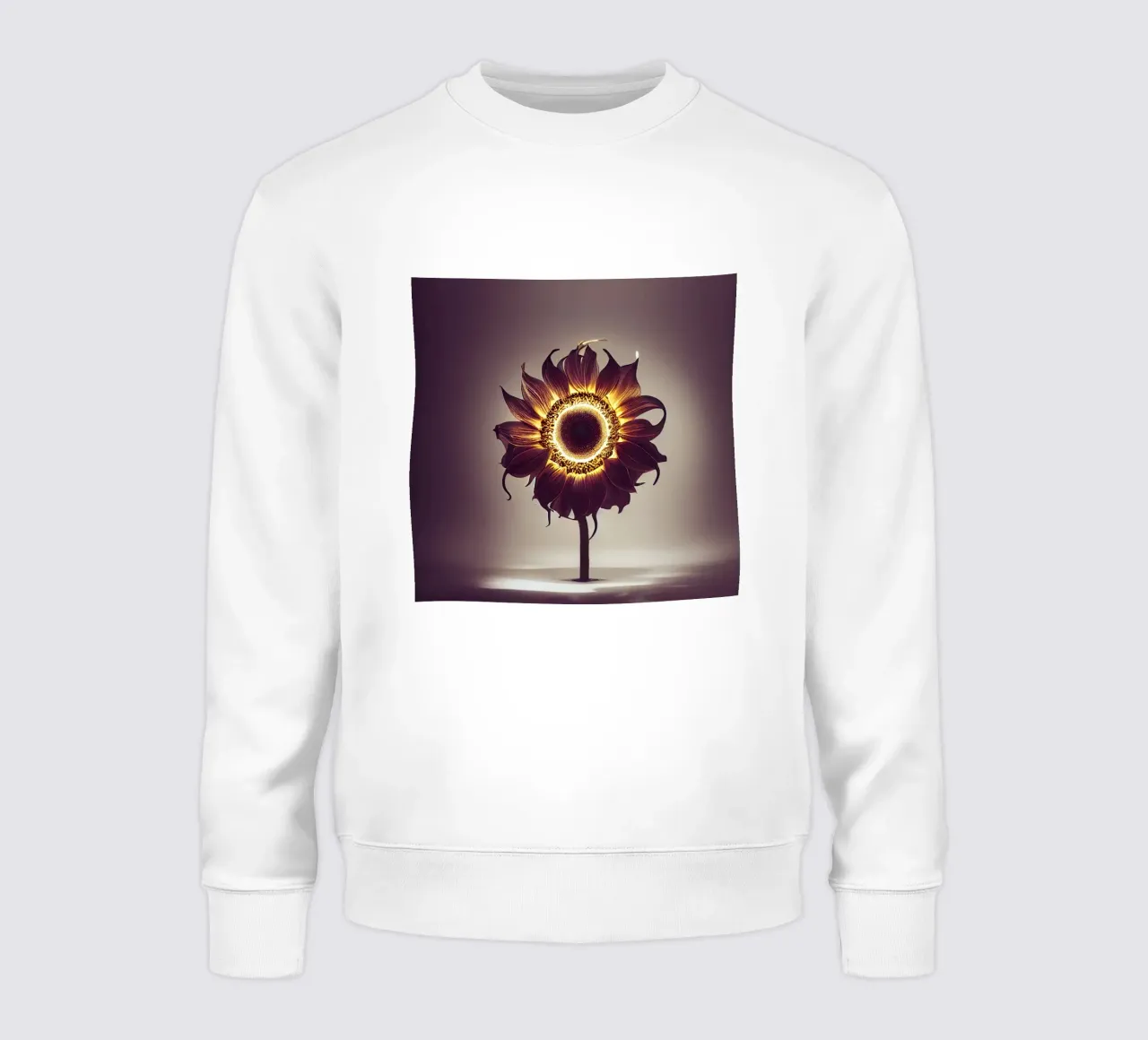 Makro-Sonnenblume Sweatshirt von Bold Blooms