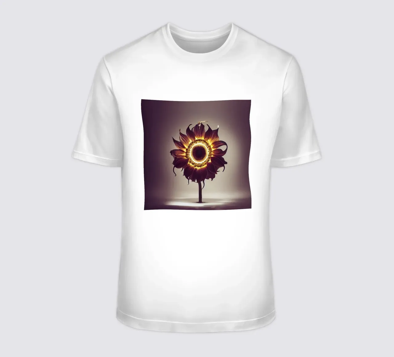 Girasole macro t-shirt da Bold Blooms