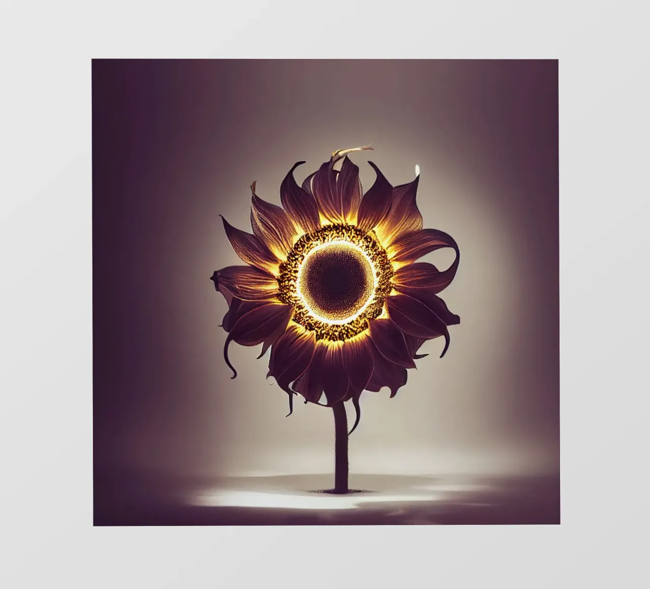 Girasole macro pellicola backlit da Bold Blooms