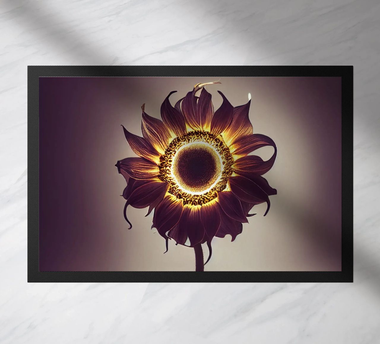 Girasole macro zerbino da Bold Blooms