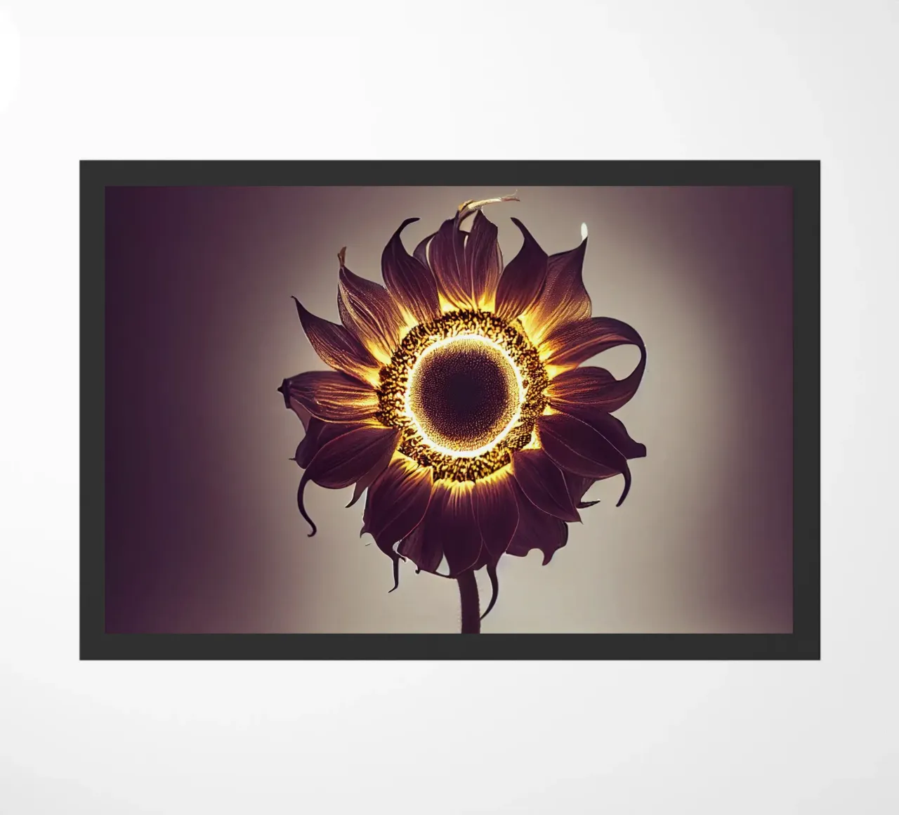 Macro Girasol felpudo de Bold Blooms