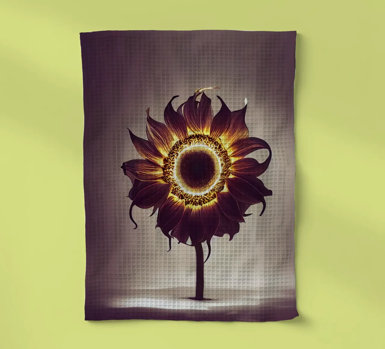 Girasole macro canovaccio da cucina da Bold Blooms