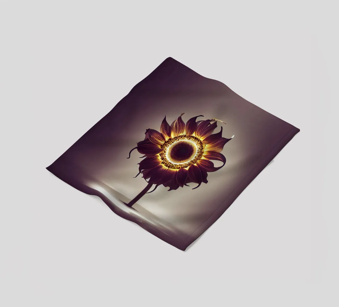 Girasole macro coperta in pile da Bold Blooms