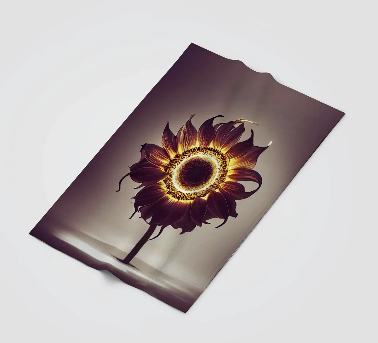 Girasole macro coperta in pile da Bold Blooms
