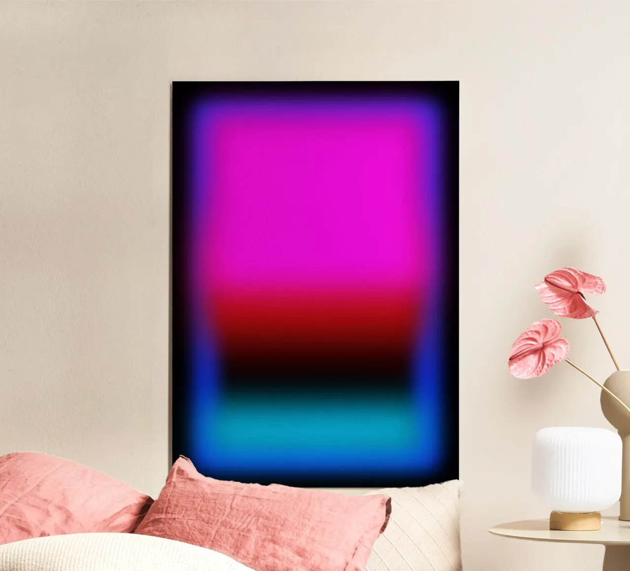 Pinky poster con telaio in plastica da Flo Klein