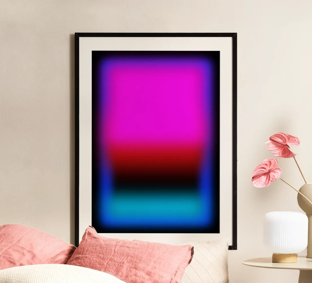 Pinky poster con telaio in plastica da Flo Klein