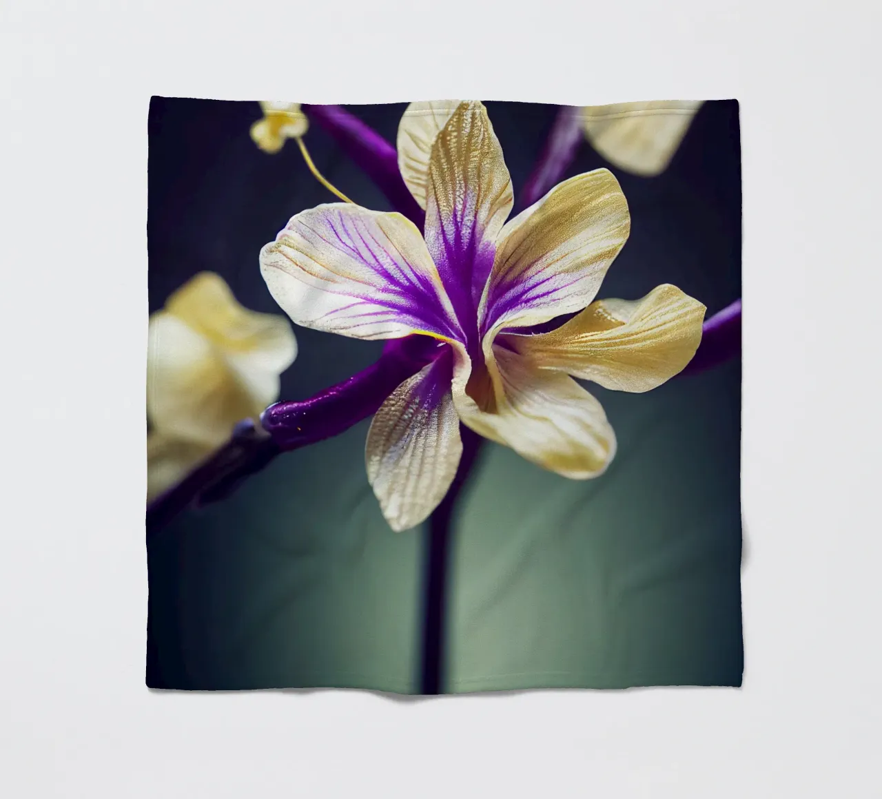 Macro Fiore di violetta coperta in pile da Bold Blooms