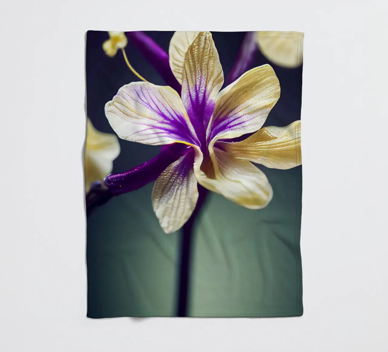 Macro Fiore di violetta coperta in pile da Bold Blooms