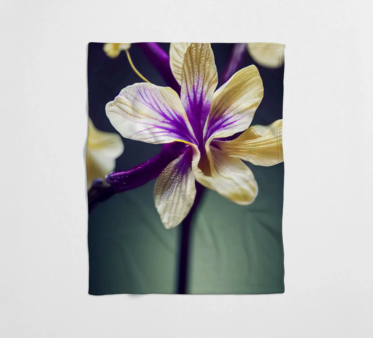 Macro Fiore di violetta coperta in pile da Bold Blooms