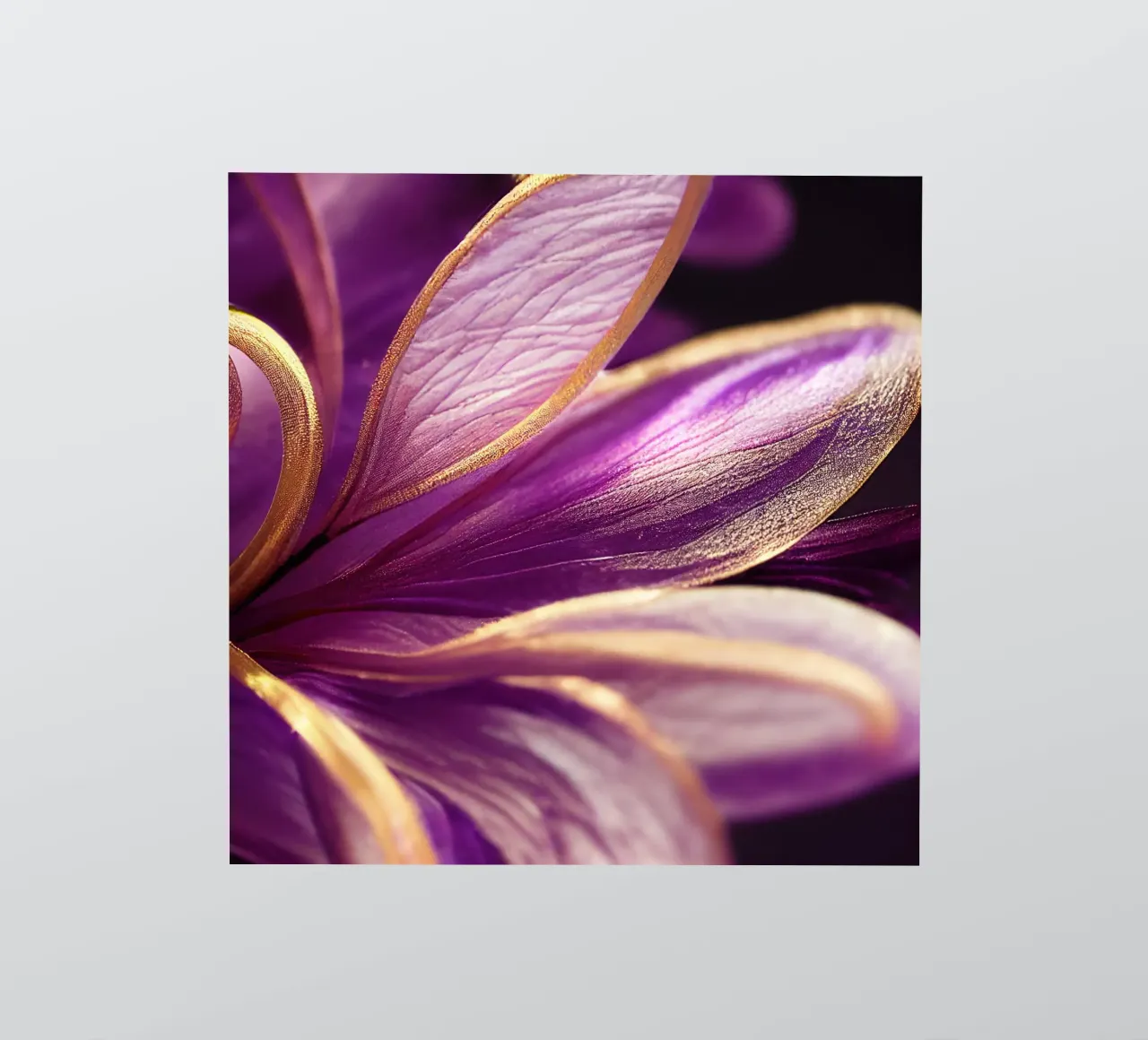 Macro Fiore di violetta adesivo da Bold Blooms