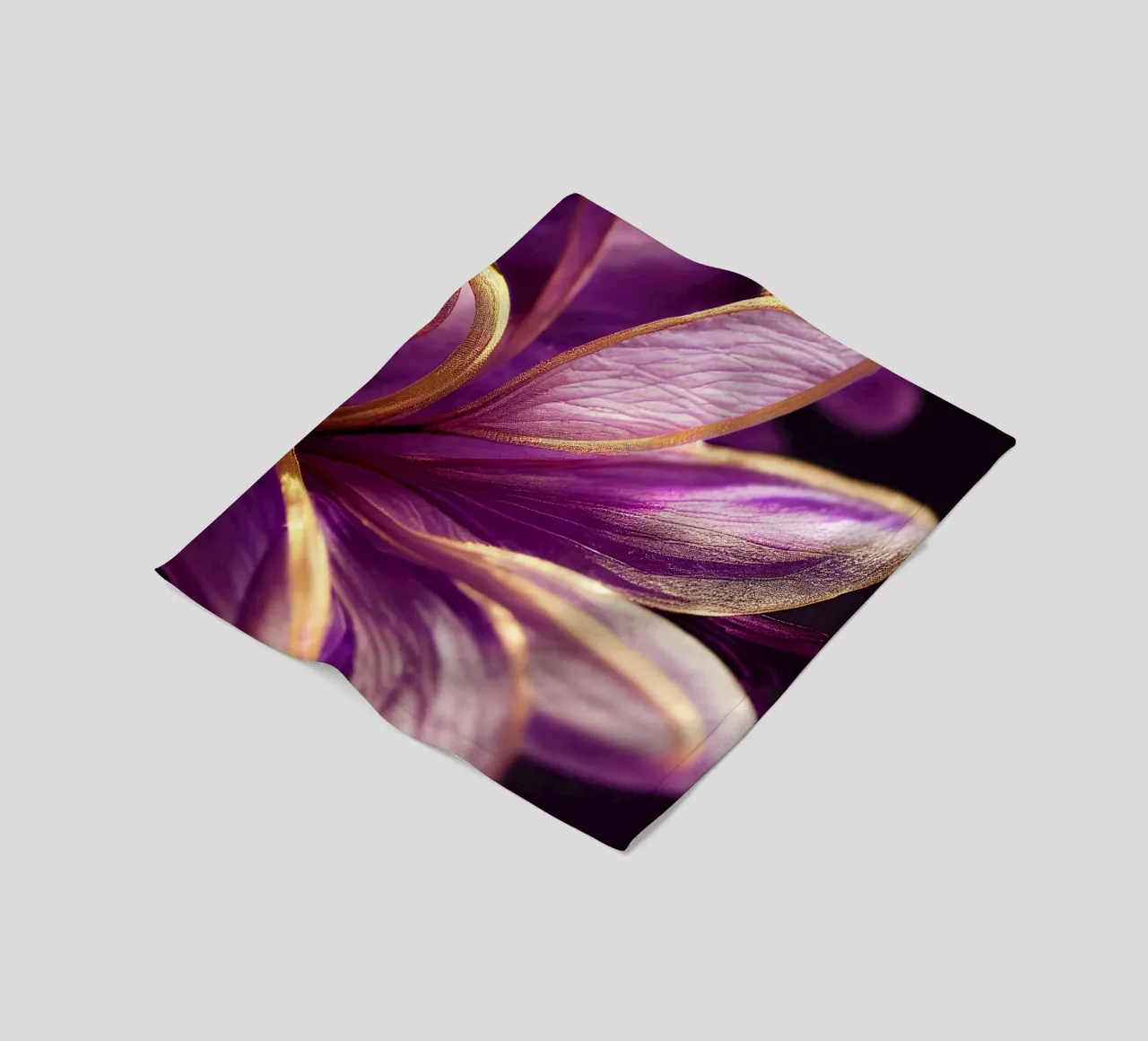 Macro Fiore di violetta coperta in pile da Bold Blooms