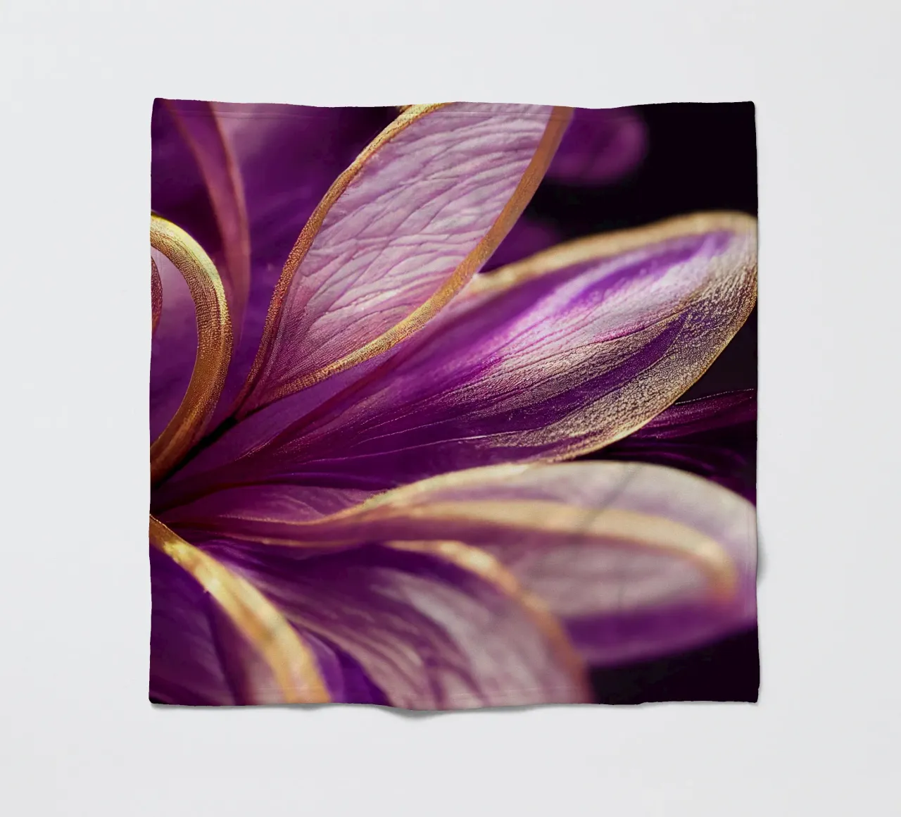 Macro Fiore di violetta coperta in pile da Bold Blooms